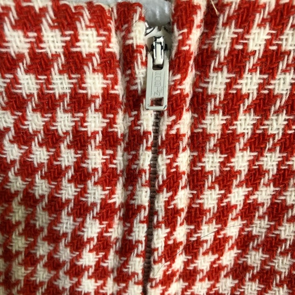 Vintage > 60’s Hippie Red and White Check Gingham Mini Skirt > 2 - Picture 9 of 9